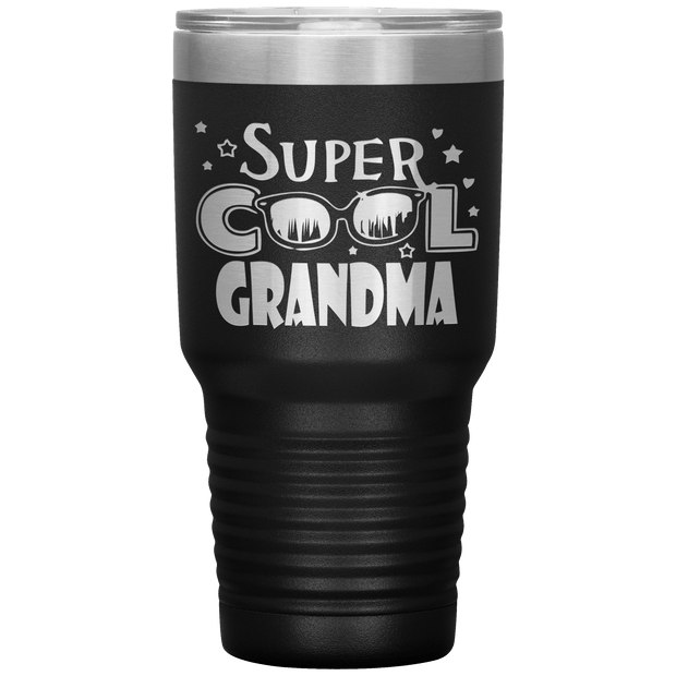 "Super  Cool  Grandma" Tumbler.  Personalize Your Nickname Mimi, Gigi, Grandma or Write Your Nick Name Below.