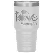 "Love Nana Life" Tumbler. Personalize Your Nickname Mimi, Gigi, Grandma or Write Your Nick Name Below.