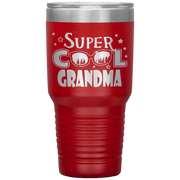 "Super  Cool  Grandma" Tumbler.  Personalize Your Nickname Mimi, Gigi, Grandma or Write Your Nick Name Below.