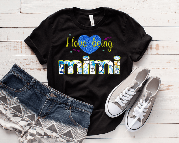 "Love Being Grandma" . Personalize Your Nick Name..
