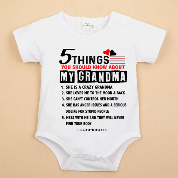 "5 Things You Should Know About My Grandma" KIDS T-SHIRT