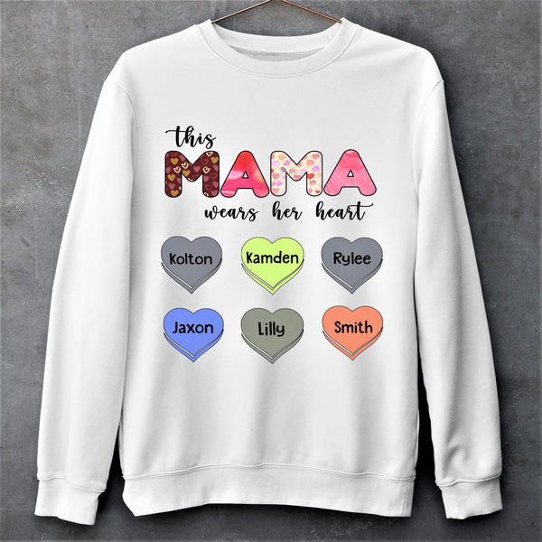 " This MAMA wears her heart "