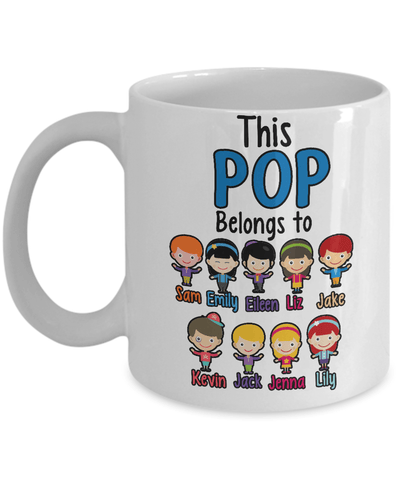 Mug - "Coffee With Kids" Custom "POP Belongs To" Mug