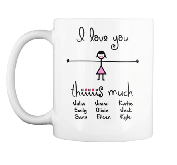 Mug - "I Love You Thiiis Much" Custom Mugs