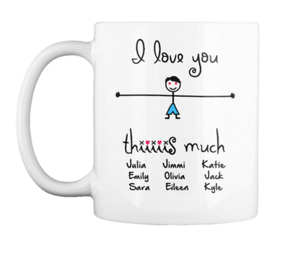 Mug - "I Love You Thiiis Much" Custom Mugs