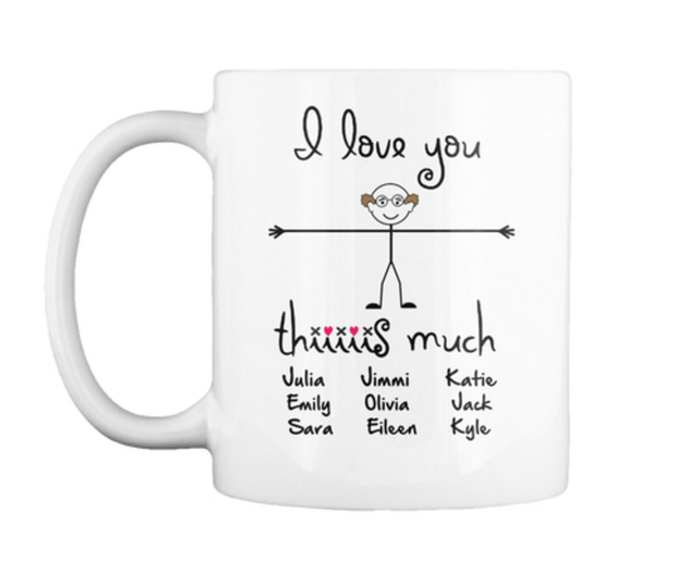 Mug - "I Love You Thiiis Much" Custom Mugs