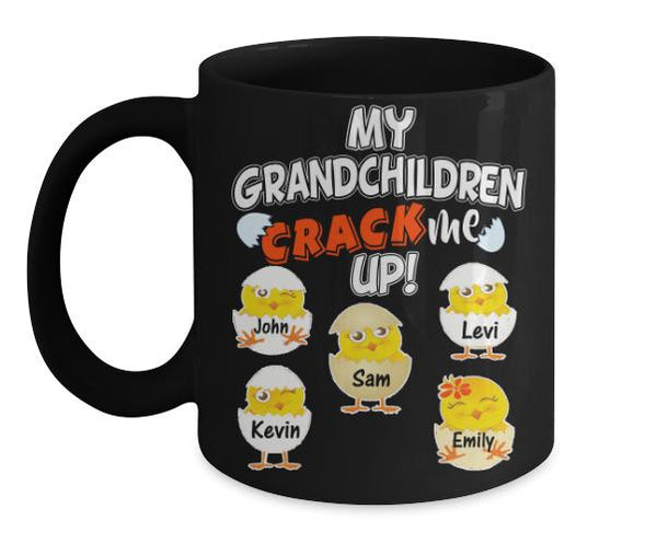 Mug - My Grandchildren Crack Me Up Mugs For Parents/Grandparents"New In Store" Easter Special