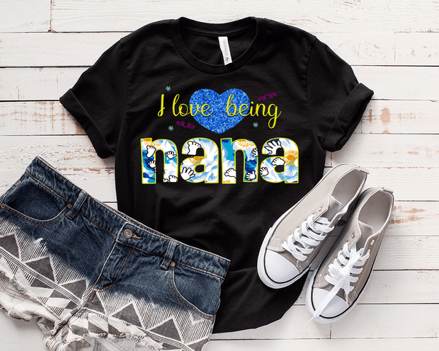 "Love Being Grandma" . Personalize Your Nick Name..
