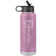 "Female the original iron man", Water Bottle