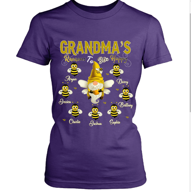 " Grandma Reasons To Bee Happy"