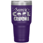 "Super  Cool  Grandma" Tumbler.  Personalize Your Nickname Mimi, Gigi, Grandma or Write Your Nick Name Below.
