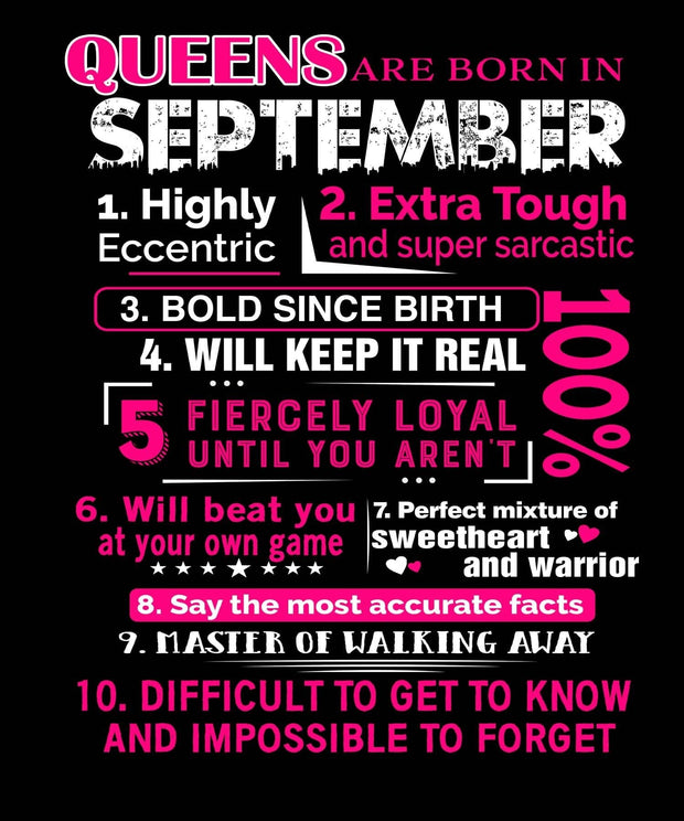 10 REASONS QUEENS ARE BORN IN SEPTEMBER