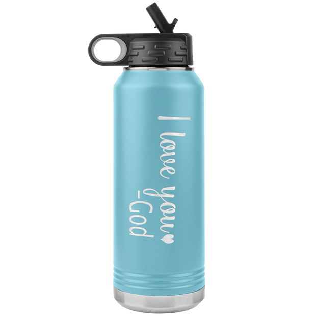 "I love You God", Water Bottle.