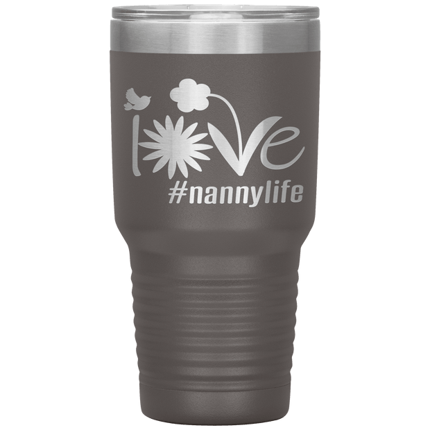 "Love Nana Life" Tumbler. Personalize Your Nickname Mimi, Gigi, Grandma or Write Your Nick Name Below.