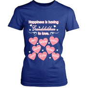 "Happiness is Having Grandchildren to love", Customized Your Grandkids Names.