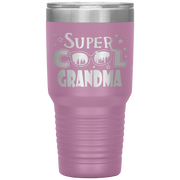 "Super  Cool  Grandma" Tumbler.  Personalize Your Nickname Mimi, Gigi, Grandma or Write Your Nick Name Below.