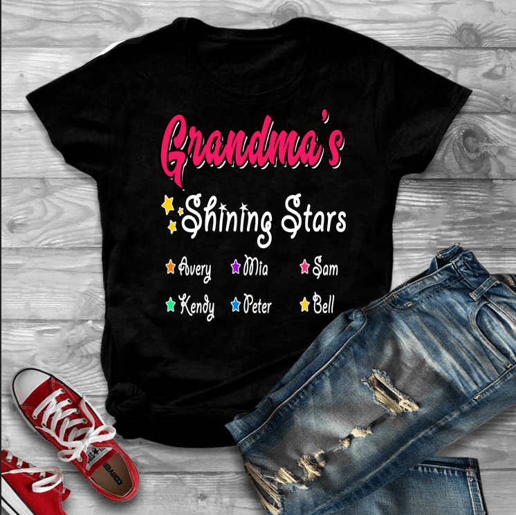 "Grandma's Shining Stars"- Custom Tee