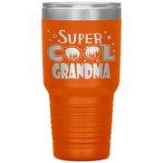 "Super  Cool  Grandma" Tumbler.  Personalize Your Nickname Mimi, Gigi, Grandma or Write Your Nick Name Below.