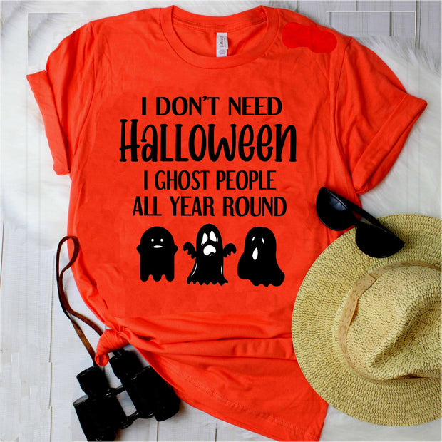 ''I GHOST PEOPLE ALL YEAR ROUND''