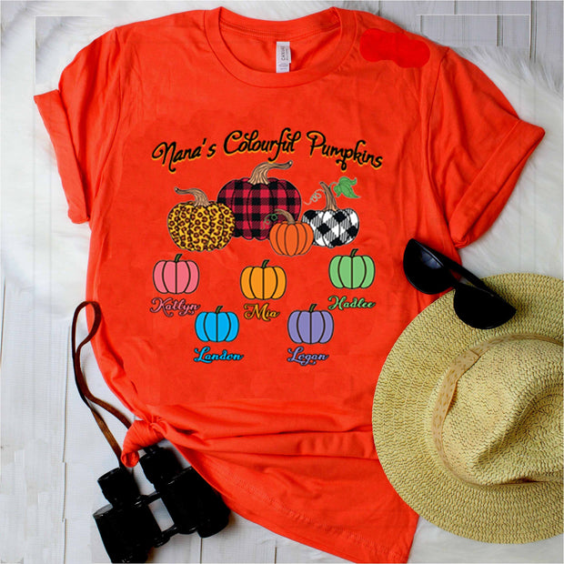 "Nana's Colourful Pumpkins"