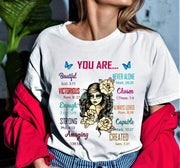 " You are Beautiful, Chosen, Strong, Amazing "