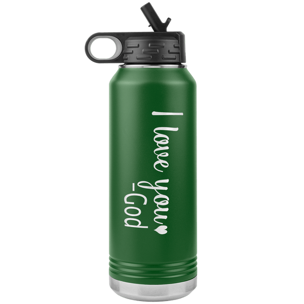"I love You God", Water Bottle.