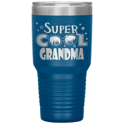 "Super  Cool  Grandma" Tumbler.  Personalize Your Nickname Mimi, Gigi, Grandma or Write Your Nick Name Below.